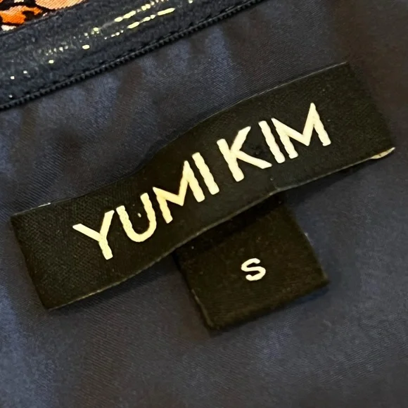 Yumi Kim Sweet Jasmine Midnight Mischief Maxi Dress Blue Strapless Silk Sz Small - Picture 5 of 8